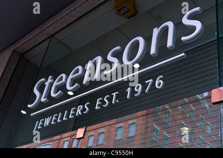 Steensons Juweliere, Bedford Street, Belfast Stockfoto