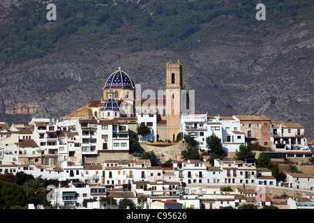 Mediterranen Resort Altea, Spanien Stockfoto