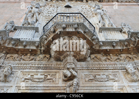 Ein Detail auf die Casa de Montejo in Merida, Mexiko. Stockfoto