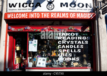 Wicca Moon Magic & New-Age-Shop, Eltham, S E London Stockfoto