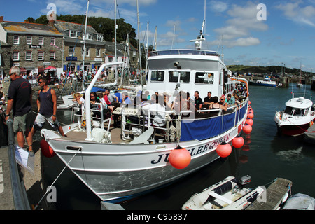 Padstow; Jubiläums-Queen Reise; Cornwall; UK Stockfoto