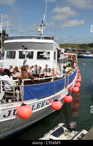 Padstow; Jubiläums-Queen Reise; Cornwall; UK Stockfoto
