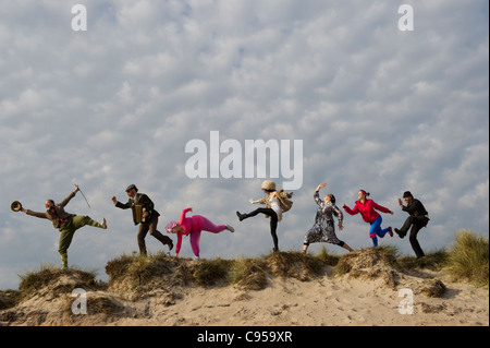 Der National Trust albern zu Fuß Kampagne Teil des NT einer neuen Reihe von 101 herunterladbare regionale kilometerlange Spaziergänge Stockfoto