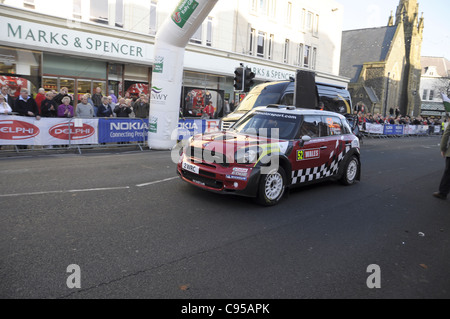 Wales Rally GB Rally Wettbewerb Auto bei der Rallye-Weltmeisterschaft Stockfoto