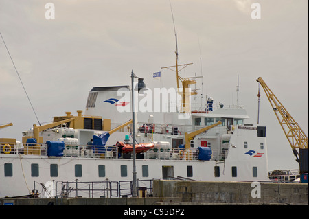 Scillonian Iii 3 angedockt an Str. Marys Isles of Scilly Stockfoto