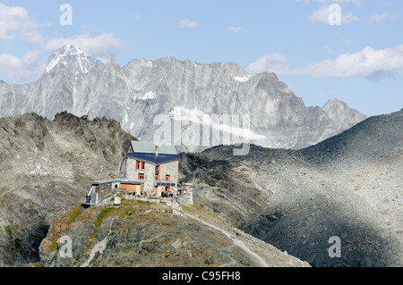 Die Cabane des Dix-Schweiz Stockfoto