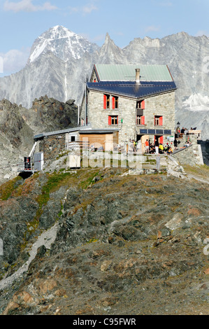 Die Cabane des Dix-Schweiz Stockfoto