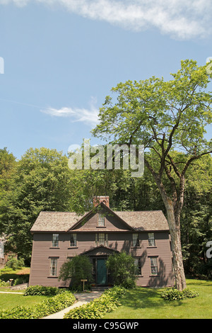 Orchard House, wo Louisa May Alcott schrieb "Little Women". Concord, Massachusetts, Vereinigte Staaten von Amerika Stockfoto