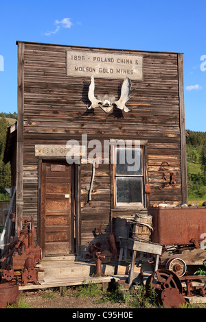 Bild des alten Assay Office in Molson, Washington. Stockfoto