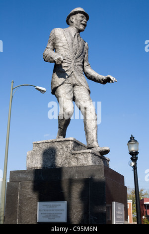 Statue, erbaut 1973, gewidmet Tänzer Bill "Bojangles" Robinson, Jackson Ward, Richmond, Virginia Stockfoto