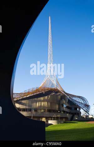 Der Turm des Gebäudes Theater, Bestandteil der Victorian Arts Centre in Melbourne, Victoria, Australia Stockfoto