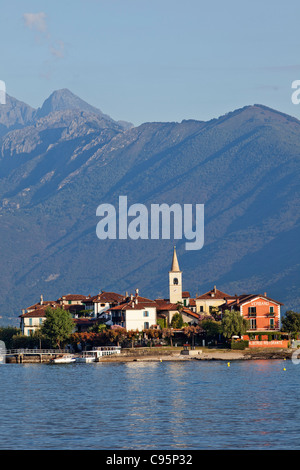 Italien, Piemont, Lago Maggiore, Stresa, Isola Superiore aka Isola Pescatore Stockfoto