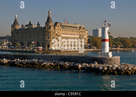 Die Haydarpasa Terminal oder Haydarpaşa Bahnhof, Istanbul, Türkei Stockfoto