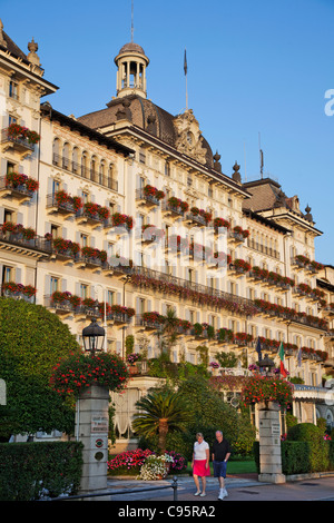 Italien, Piemont, Lago Maggiore, Stresa, Grand Hotel des Iles Borromees Stockfoto