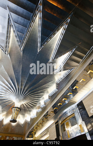 England, London, 120 Fleet Street Art-Deco-Foyer des ehemaligen Gebäudes Daily Express Stockfoto