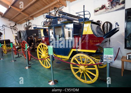 Schottland, Gretna Green, Coach-Ausstellung in der alten Schmiede Stockfoto