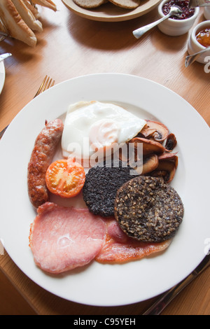 Schottland, traditionelles schottisches Frühstück Stockfoto