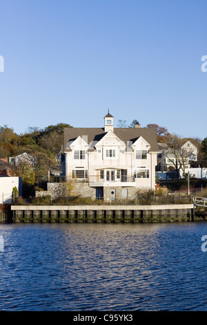 Strandhäuser in Greenwich, Connecticut Stockfoto