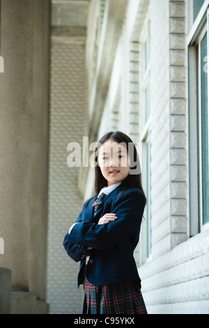 asiatische Schulmädchen Stockfoto