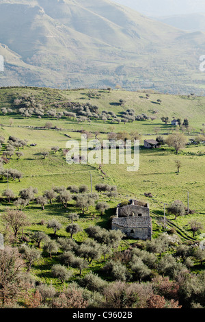 Landschaft in Sizilien, Italien. Stockfoto