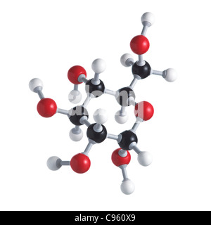 Zuckermolekül Glukose Stockfoto