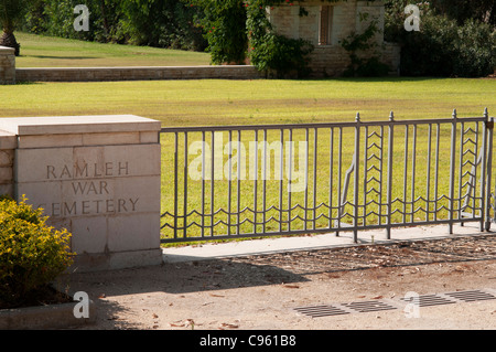 Ramleh Commonwealth-Kriegsgräber Kommission Friedhof Stockfoto