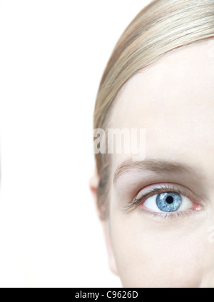 Frau Auge. Stockfoto