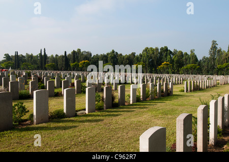 Ramleh Commonwealth-Kriegsgräber Kommission Friedhof Stockfoto