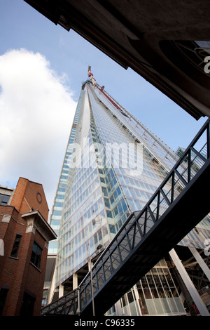 Der Shard Wolkenkratzer, Gebäude im Bau an der London Bridge, London, England. Foto: Jeff Gilbert Stockfoto