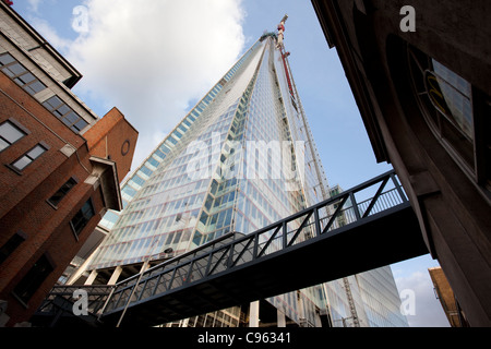 Der Shard Wolkenkratzer, Gebäude im Bau an der London Bridge, London, England. Foto: Jeff Gilbert Stockfoto