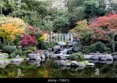 Die japanischen Kyoto-Garten in Holland Park, London. Stockfoto