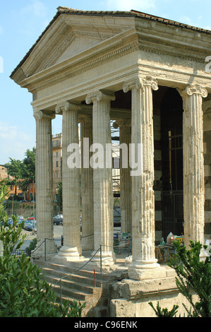 Tempel des Portunus Piazza Bocca della Verita Rome Stockfoto