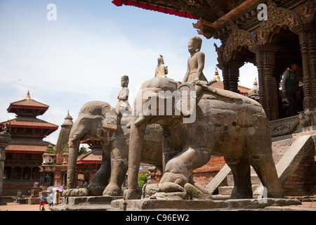 Kathmandu Durbar Square. Der Platz ist auf der UNESCO-Welterbestätten. Stockfoto