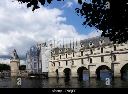 Château de Chenonceau, ein Renaissance Meisterwerk in Frankreich-Loire-Tal. Stockfoto
