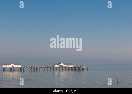Ein Blick auf den Pier in Southwold, Suffolk, England, Großbritannien, Uk Stockfoto
