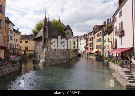 Das alte Gefängnis (Palais de l ' Isle) in Annecy Stockfoto