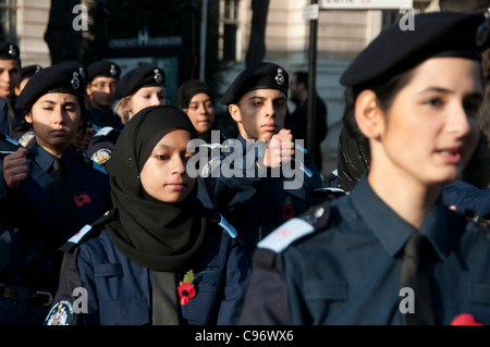 Erinnerung Sonntag, 13. November 2011, Hackney, London. Stockfoto