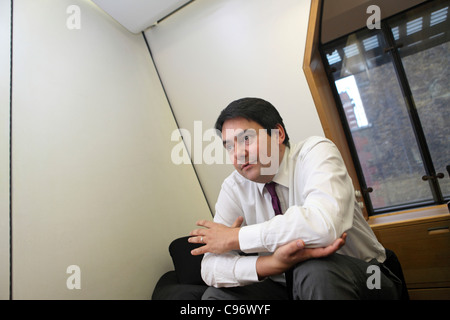 Stephen Twigg, MP, Schatten Staatssekretär für Bildung, Portcullis House, Westminster, London, UK Stockfoto