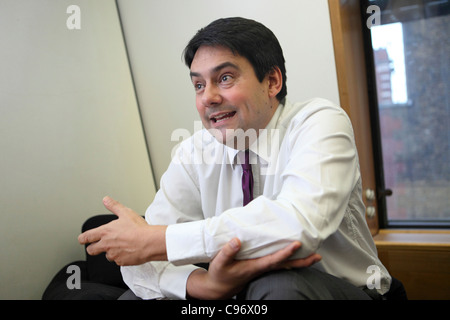 Stephen Twigg, MP, Schatten Staatssekretär für Bildung, Portcullis House, Westminster, London, UK Stockfoto