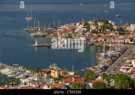 Marmaris-Altstadt und Hafen, Mugla, Türkei Stockfoto