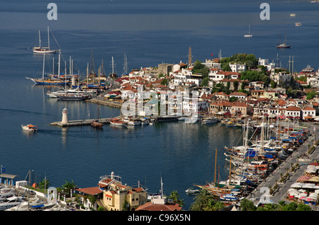 Marmaris-Altstadt und Hafen, Muğla, Türkei Stockfoto