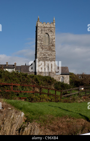 St. Matthäus Kirche von Irland, evangelische Kirche, in der Fischerei Dorf von Baltimore, West Cork, Irland. Stockfoto