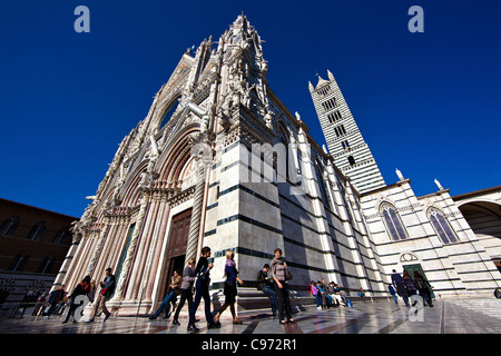 Heilige Maria Himmelfahrt, Kathedrale Santa Maria Assunta, Duomo di Siena, Toskana, Italien, Europa. Dom von Siena Stockfoto