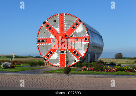 Ärmelkanal-Tunnel Bohren Coquelles Calais Frankreich Stockfoto