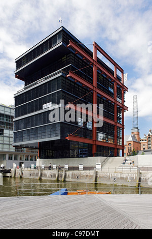 Gebäude der China Shipping, moderne, urbaner Architektur, Am Sandtorkai, Hafencity Bezirk, Bezirk Mitte, Hamburg, Deutschland Stockfoto