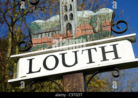 Louth, historische Hauptstadt Englands Lincolnshire Wolds. Stockfoto