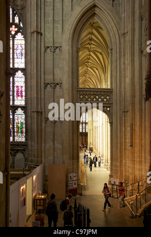 Innere des Canterbury Kathedrale, Kent, England, UK, Vereinigtes Königreich, GB, Großbritannien, britische Inseln, Europa, Stockfoto