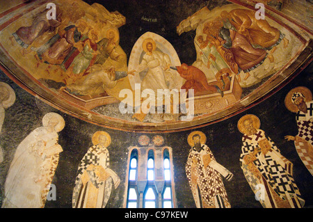 Turkei. Istanbul. Chora Kirche Fresken. Stockfoto