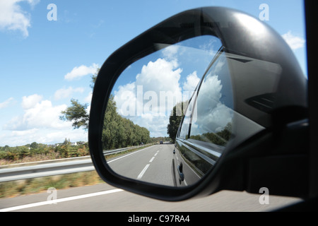 Spiegel der hinteren Ansicht Stockfoto