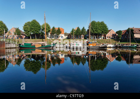 Museums-Hafen, Carolinensiel, Ostfriesland, Niedersachsen, Deutschland Stockfoto